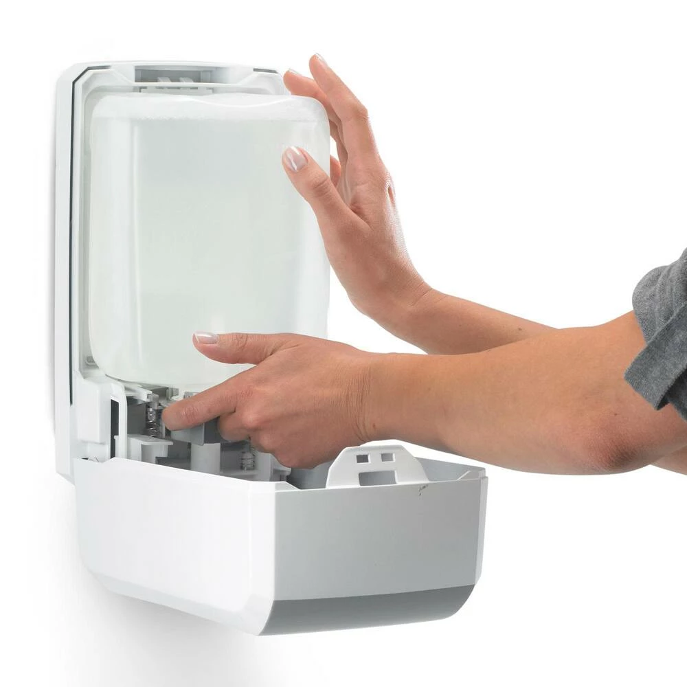 Buy ๐ฏ GOJO FMX-20โข High Capacity Foam Soap Dispenser White with Grey ๐ - Image 2