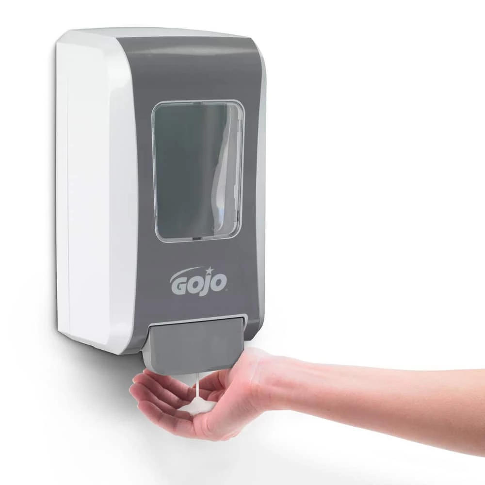 Buy ๐ฏ GOJO FMX-20โข High Capacity Foam Soap Dispenser White with Grey ๐ - Image 3